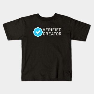 Content Creator Verified Blue Check Kids T-Shirt